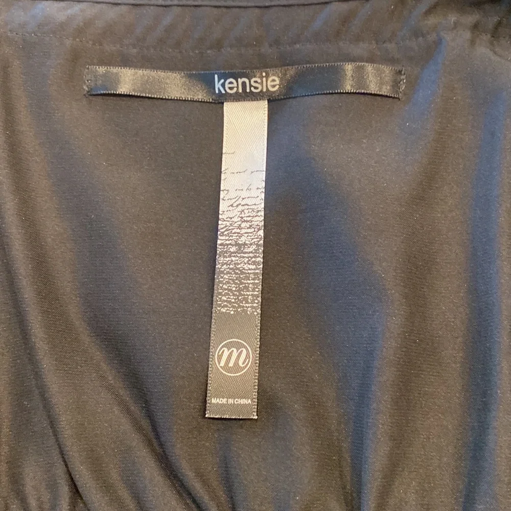 KENSIE Butterfly Black Maxi Dress Medium - Picture 6 of 7